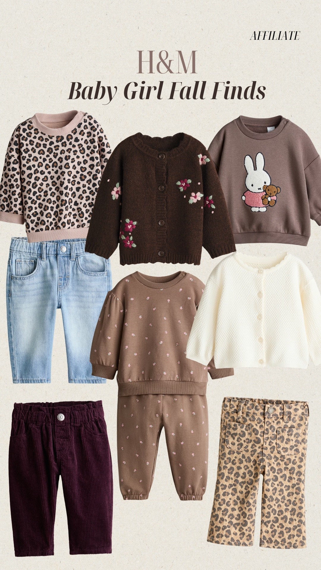 H&M baby girl fall finds 🍂🤎 The sweetest little sweaters, cardigans, denim, corduroy + leopard print pieces for a cozy fall wardrobe. 🧸✨


H&M baby girl
H&M baby clothes
baby girl fall outfits
baby girl fall clothes
baby girl clothing
toddler girl fall outfits
toddler girl clothes
baby fall wardrobe
baby girl wardrobe
fall baby clothes
fall outfits for girls
baby girl sweaters
baby girl cardigans
baby girl jeans
baby girl corduroy pants
leopard print baby clothes
Miffy baby clothes
neutral baby clothes
cute baby clothes
H&M kids
H&M baby finds
fall kids fashion
baby girl fashion
kids fall fashion
cozy baby clothes

#LTKcanada #LTKfall #LTKkids