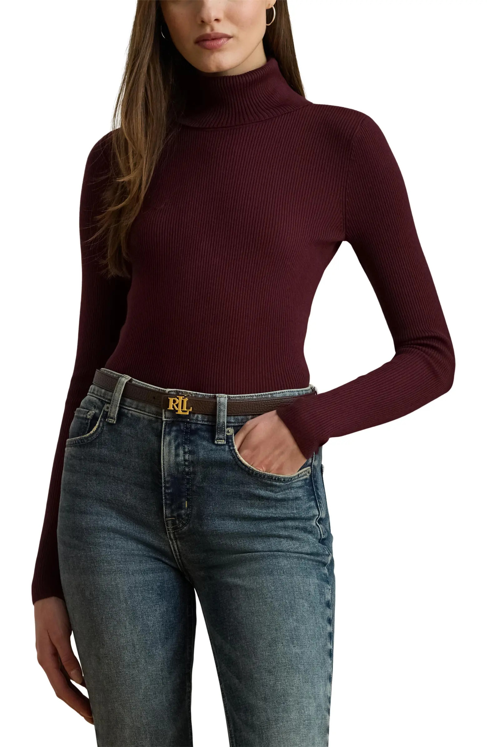 Lauren Ralph Lauren Ribbed Turtleneck Sweater | Nordstrom | Nordstrom