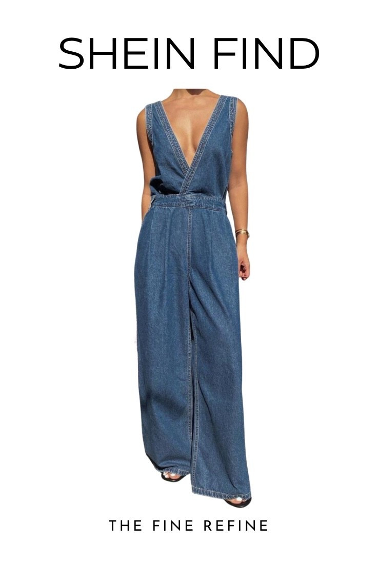Shein find of the day, this denim jumpsuit is affordable but looks super expensive! 

#LTKFindsUnder50 #LTKStyleTip #LTKTall