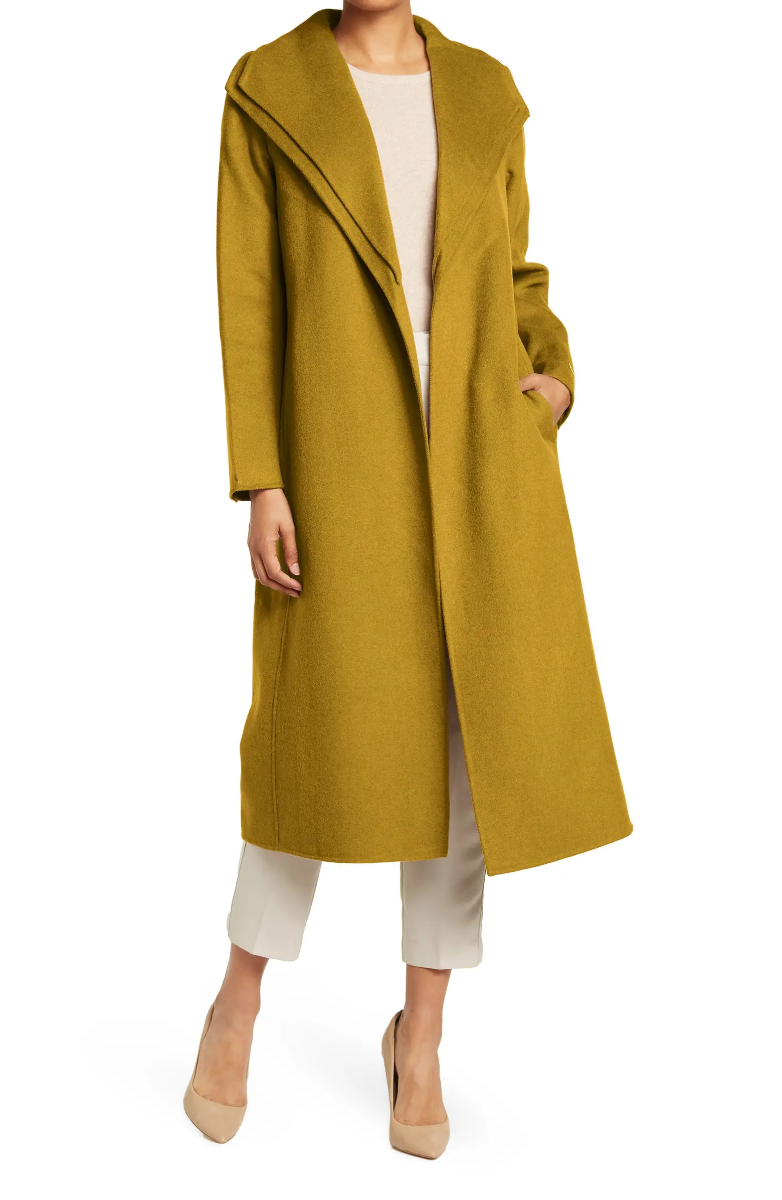 Elliot Double Face Wool Blend Shawl Collar Coat | Nordstrom Rack