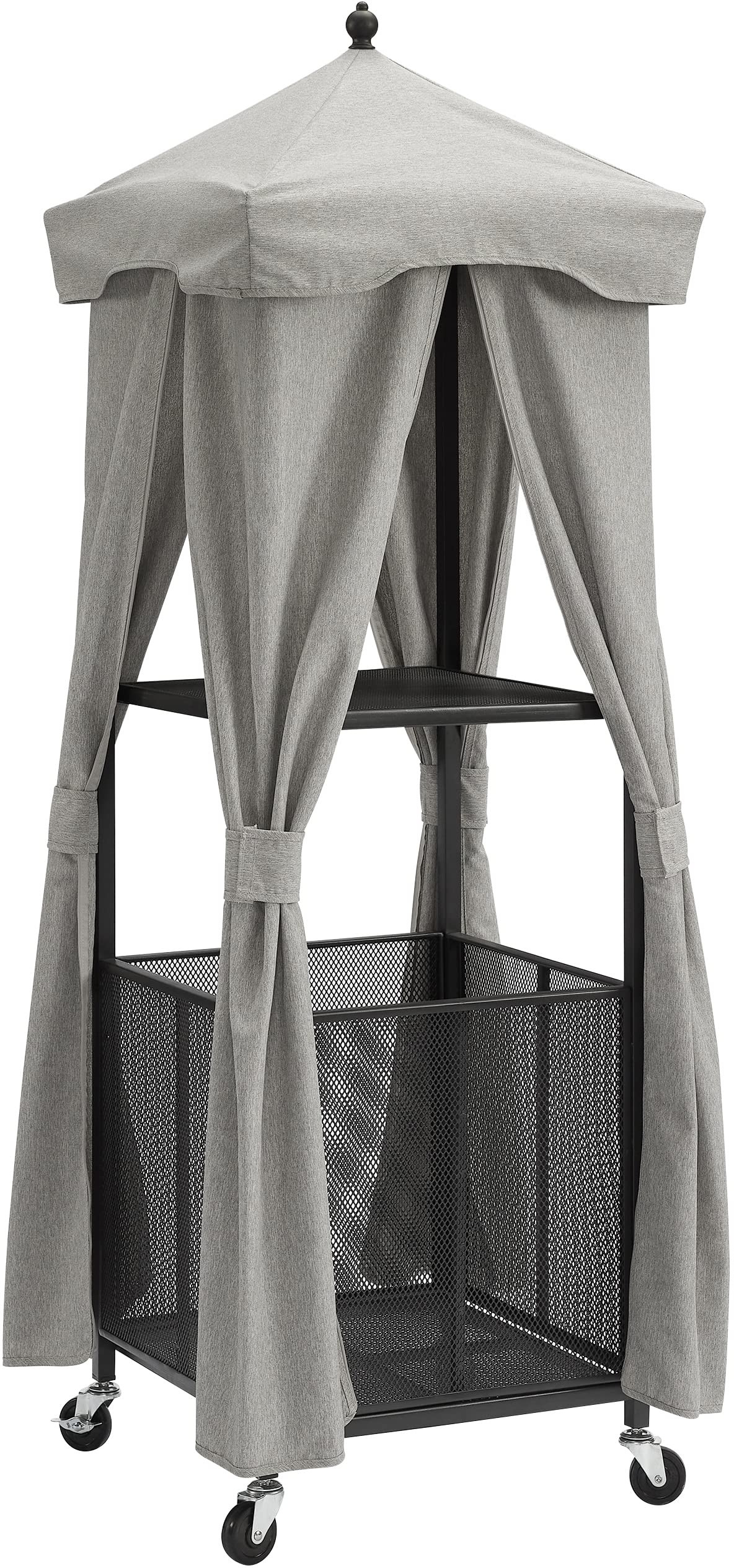 Crosley Furniture Grady Towel Valet Caddy, Covered Rolling Outdoor Storage for Pool and Hot Tub, ... | Amazon (US)