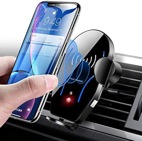 Wireless Car Charger Mount, Mikikin Auto-Clamping Qi 10W 7.5W Fast Charging Car Phone Holder Air ... | Amazon (US)