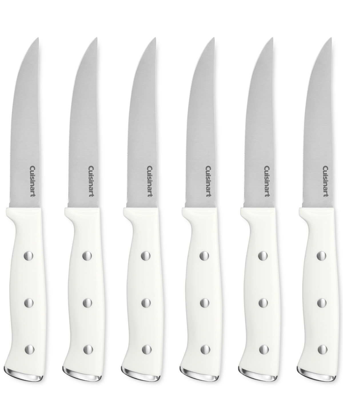 Cuisinart 6-Pc. Steak Knife Set - White | Macy's