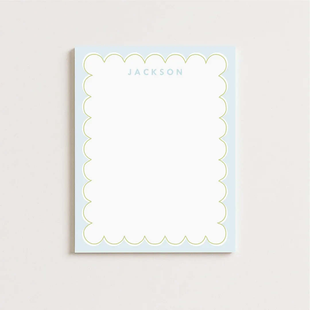 Personalized Notepad | Scalloped Border Notepad | Custom Notepad | Cute Baby Notepad | Baby Showe... | Etsy (US)