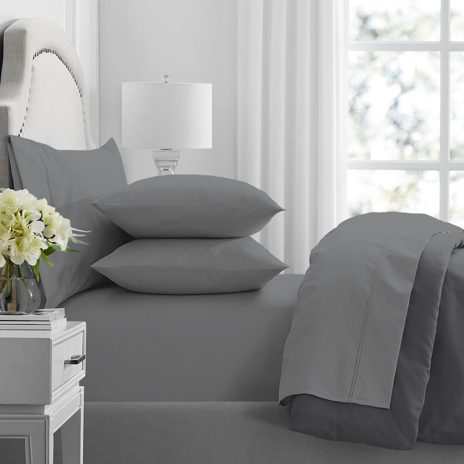 Member’s Mark Hotel Premier Collection 700-Thread-Count Egyptian Cotton Solid Sheet Set (Assort... | Sam's Club