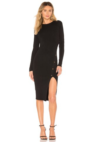 superdown Tyra Midi Dress in Black from Revolve.com | Revolve Clothing (Global)