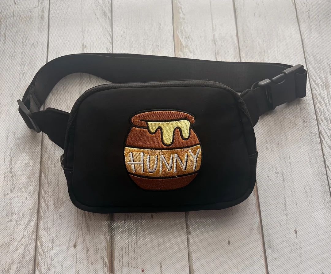 Winnie the Pooh Hunny Pot Embroidered Fanny Pack - Etsy | Etsy (US)