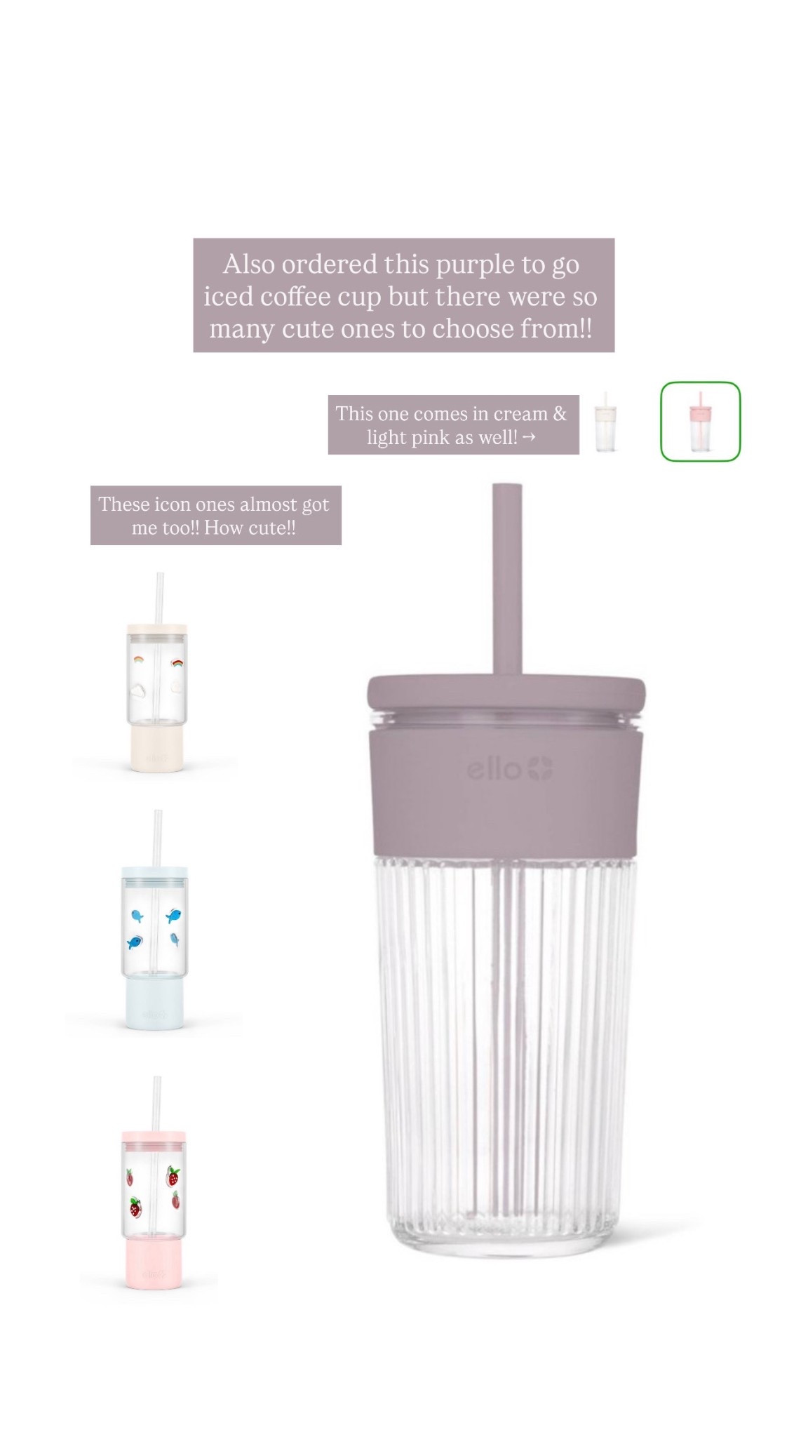 On the go iced coffee tumblers!☕️

Mom things// iced coffee// coffee cups

#LTKfoodie #LTKmomlife #LTKmorningroutine