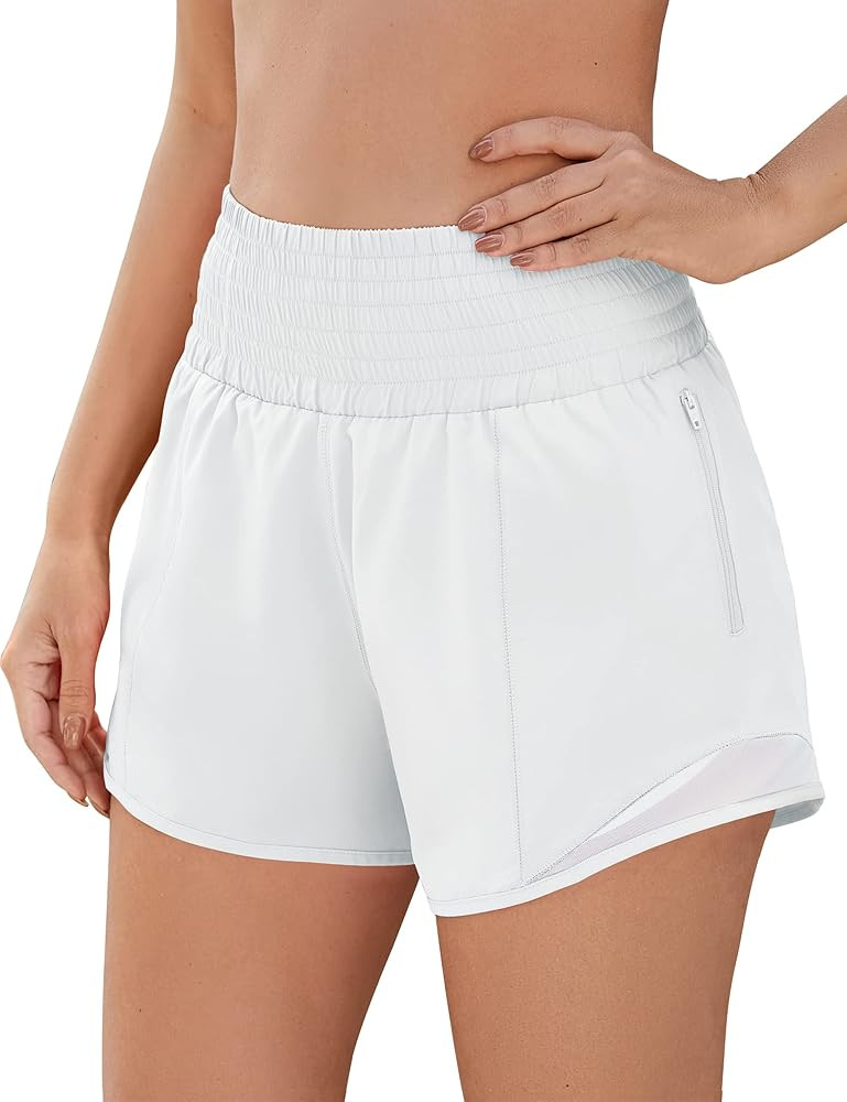 BMJL Women's Athletic Shorts Sport Gym Running Shorts Quick Dry High Waisted Workout Shorts with ... | Amazon (US)