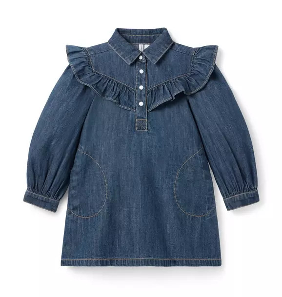 Denim Ruffle Dress | Janie and Jack