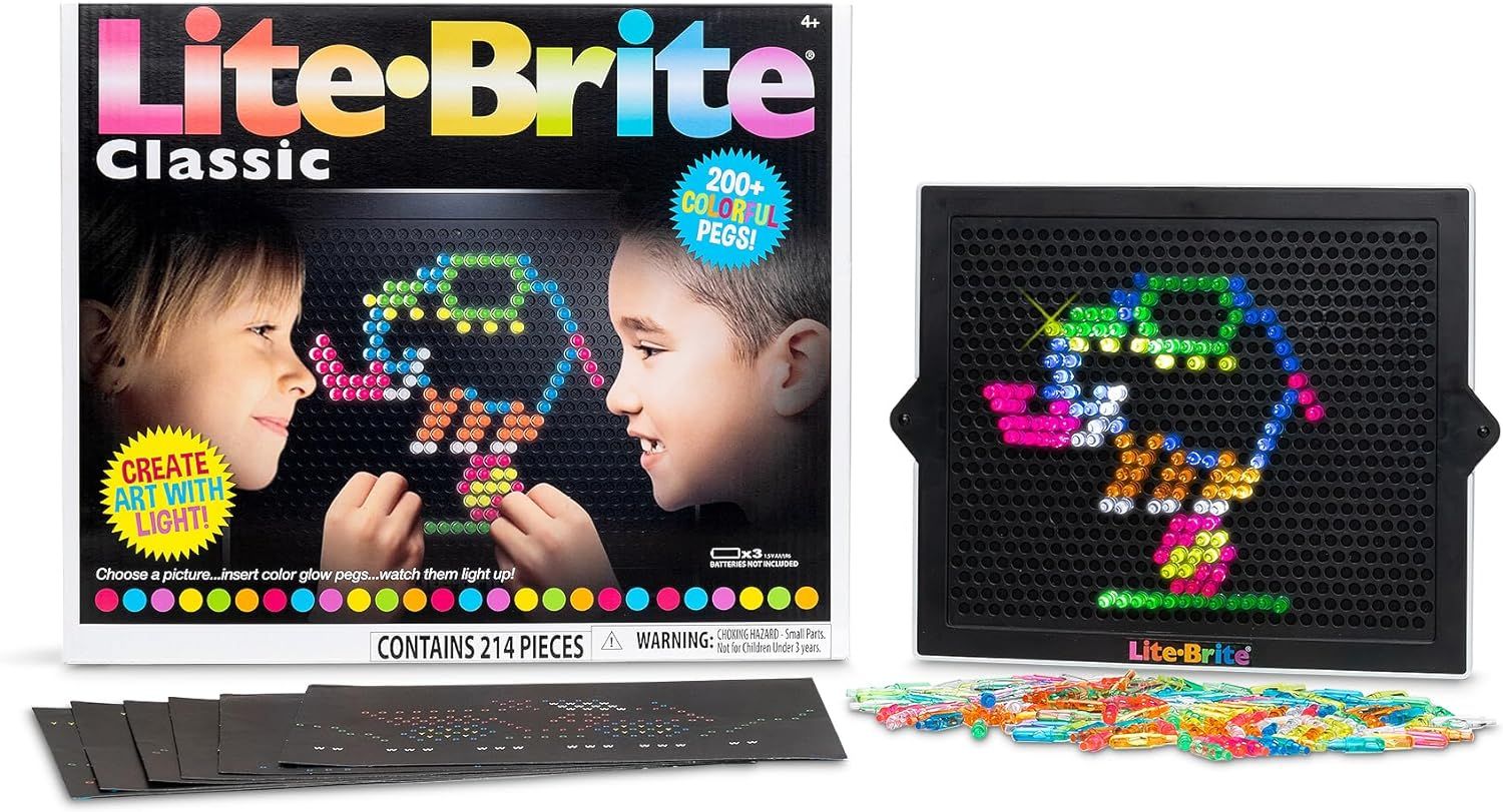 Lite-Brite Classic, Favorite Retro Toy - Create Art with Light, STEM, Educational Learning, Holid... | Amazon (US)