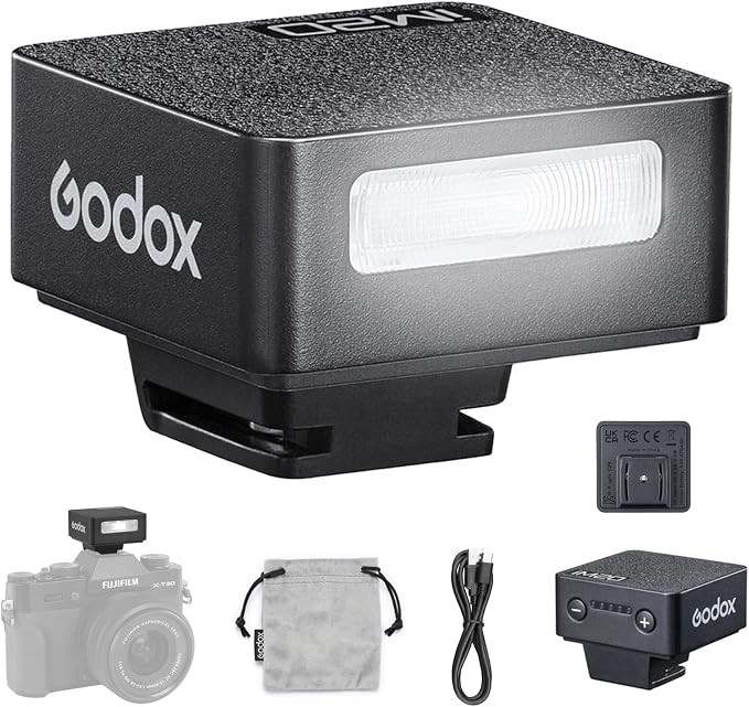 GODOX iM20 Mini Flash for Camera, Godox Flash with Built in Battery, 440 Full Power Flashes, GN10... | Amazon (US)