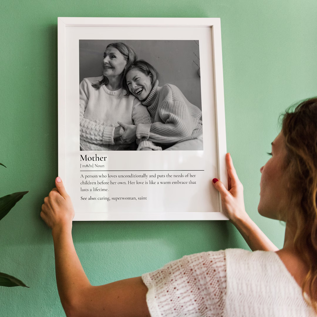 Custom Mom Definition Print Mother's Day Photo Gift From Daughter - Personalized Mother Definitio... | Etsy (US)