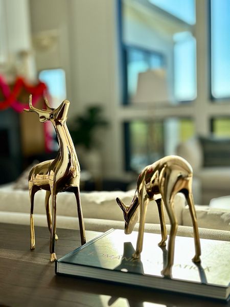 Love these gold reindeer for Christmas but I’ve actually left them out all year because they are so beautifully made 🤩

#LTKstyletip #LTKhome #LTKHoliday