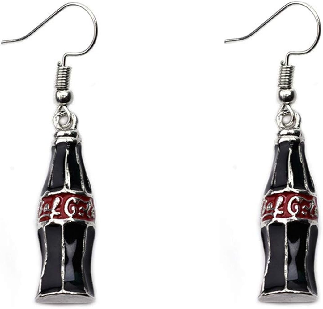 Food Earrings Cute Pizza Hot Dog Hamburger Hook Earrings Cola Bottle Dangle Earrings for Women | Amazon (US)