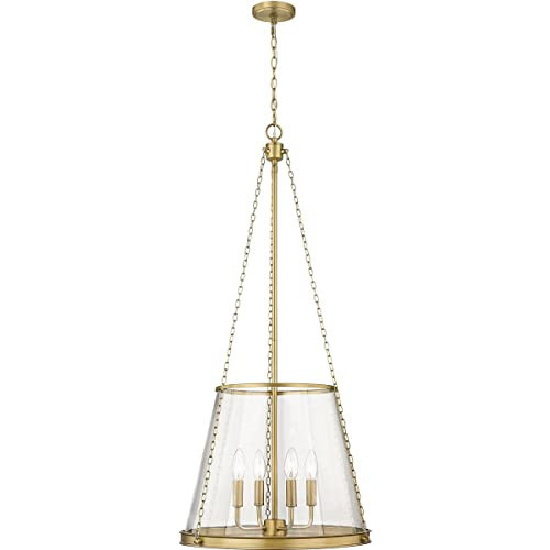 Z-Lite 341P18-RB Prescott Pendant, 4-Light 240 Total Watts, Rubbed Brass | Amazon (US)
