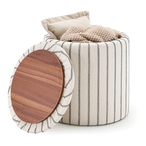 Wimarsbon 18inch Storage Ottoman with Detachable Tray, Mid Century Large Capacity Oversized Ottom... | Amazon (US)