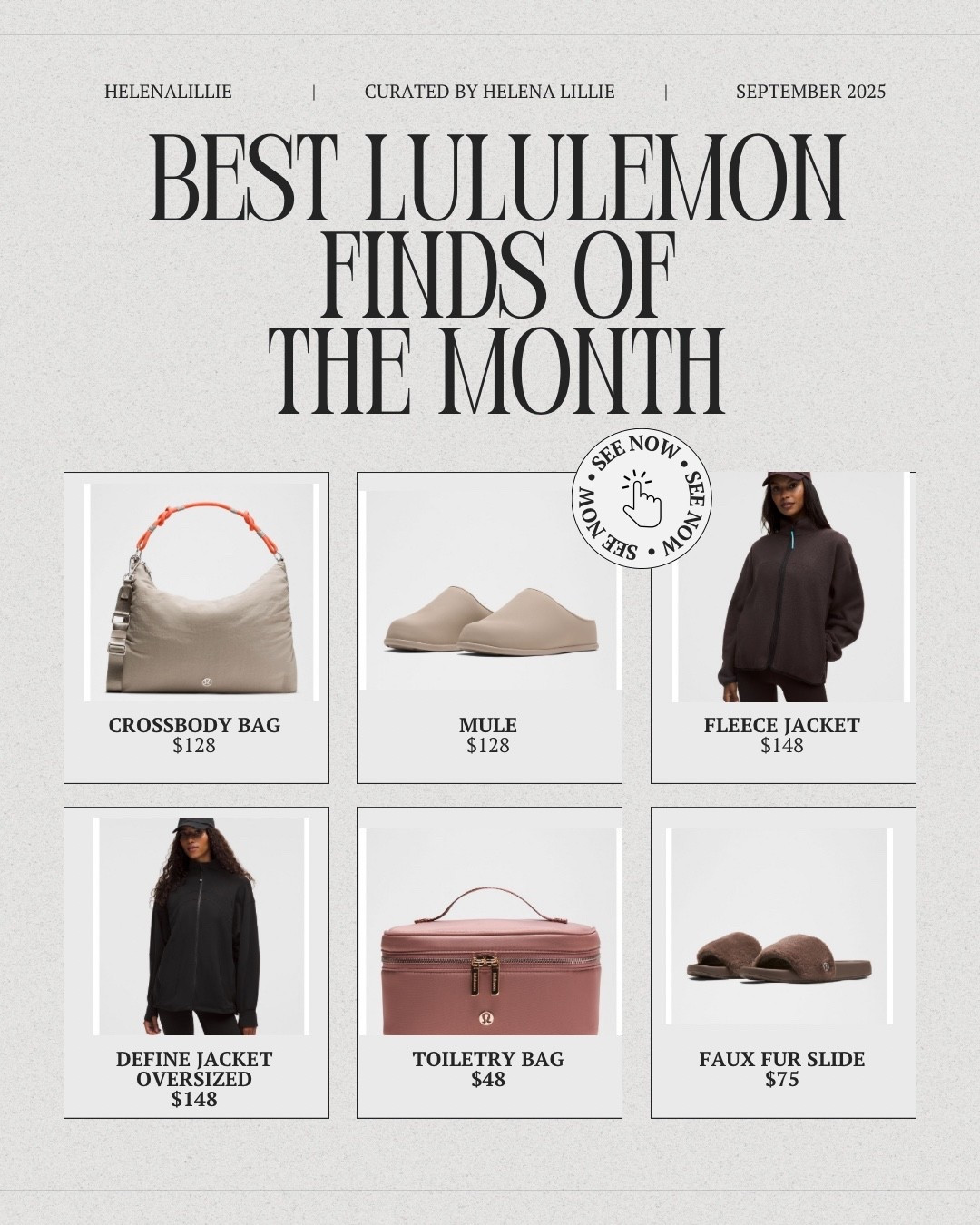 The hottest Lululemon finds right now 🚨 Don’t wait on these — some styles sell out so fast. Shop my September picks while they’re still in stock! 🖤 #lululemonstyle #ltkfit


#LTKSeasonal #LTKActive #LTKStyleTip