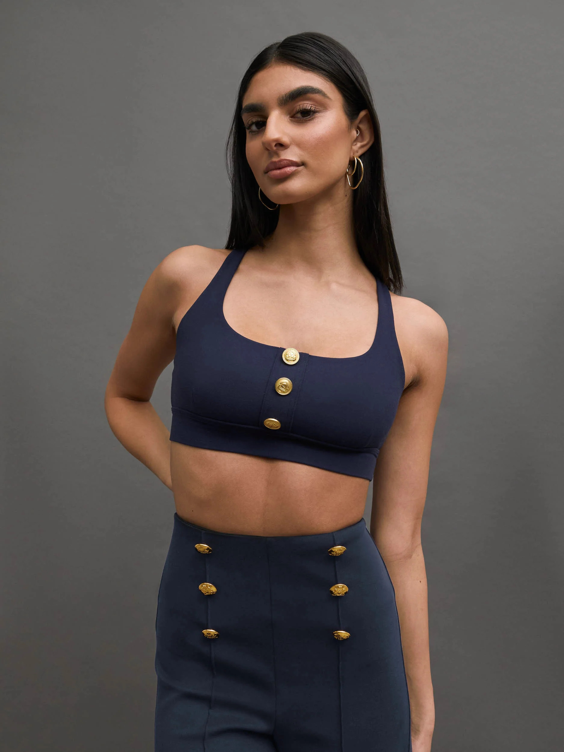 SAILOR BRALETTE - NAVY | Carbon38