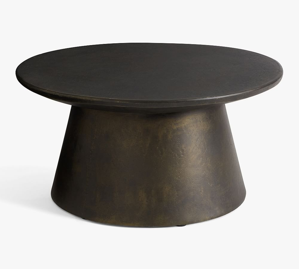 Avila Stamped Outdoor Accent Table | Pottery Barn (US)