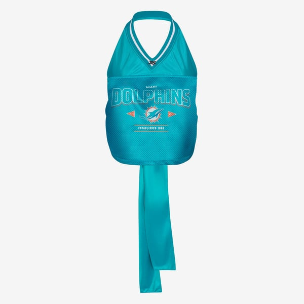 Women's Miami Dolphins Off Season Aqua Jersey Halter Top | NFL Shop