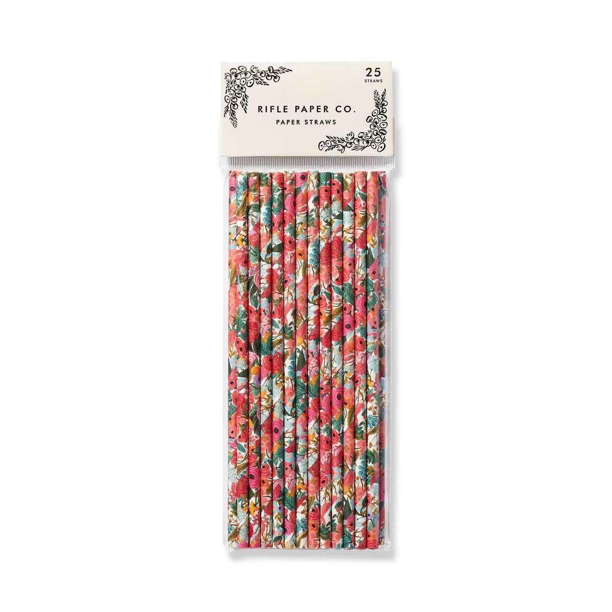 Rifle Paper Co. 25ct Garden Party Paper Straws | Target
