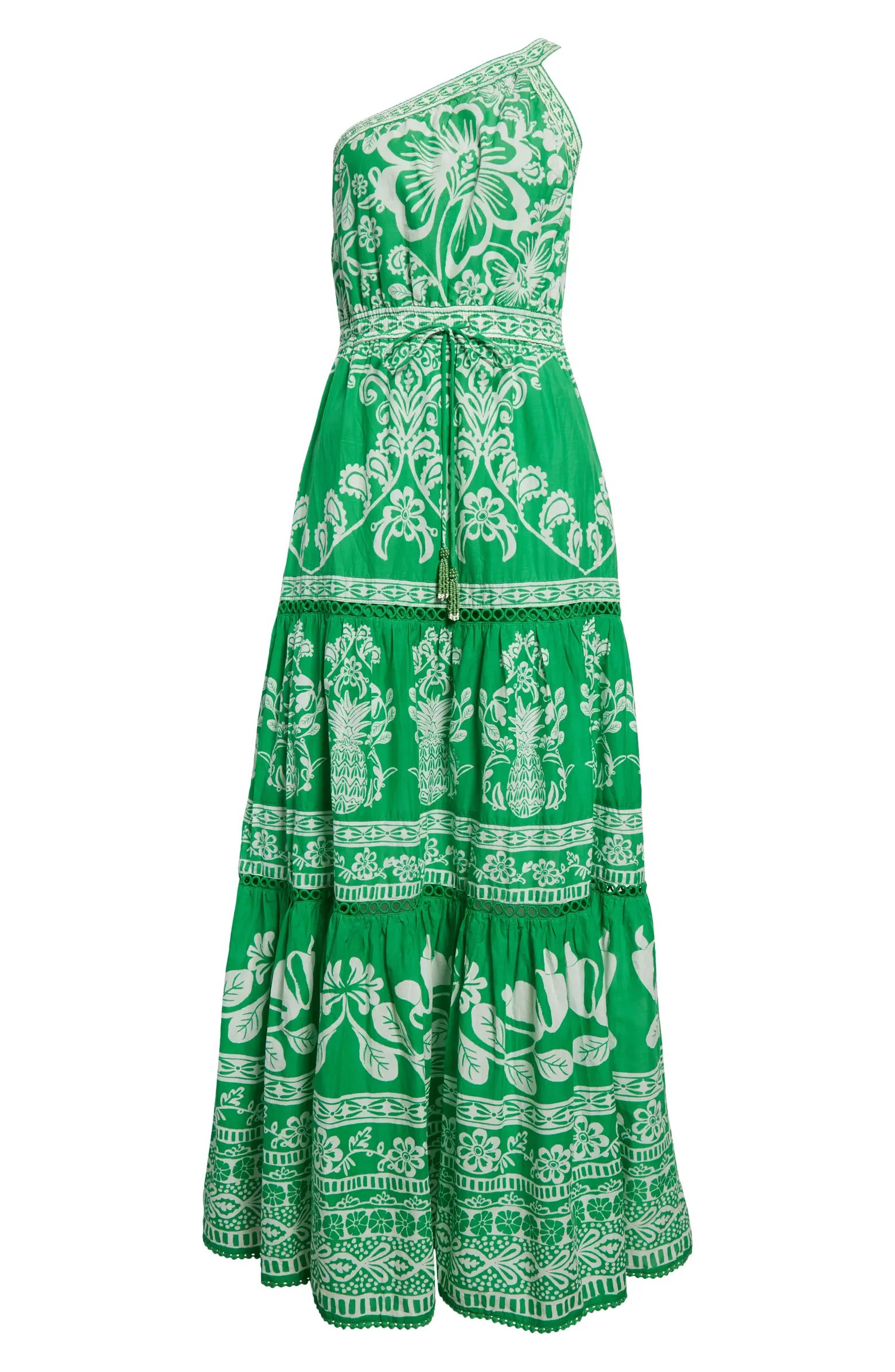 Sweet Garden One-Shoulder Tiered Maxi Dress | Nordstrom
