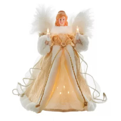 Kurt S. Adler Kurt Adler 10-Inch 10-Light Natural Angel Tree Topper | Belk