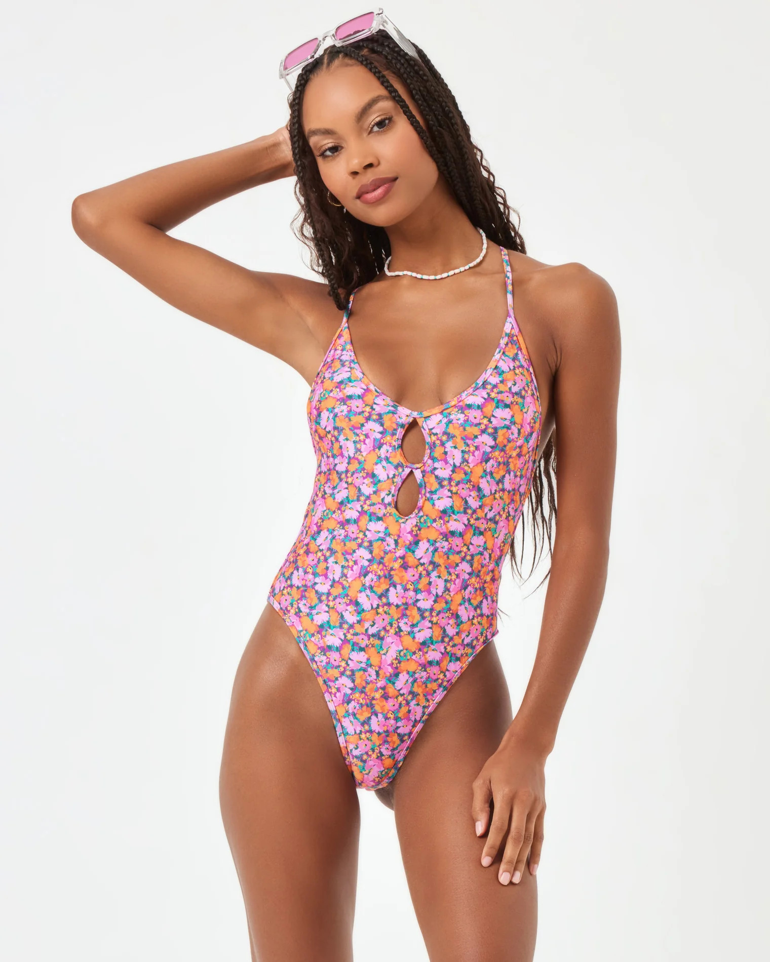printed clover one piece swimsuit | L*Space