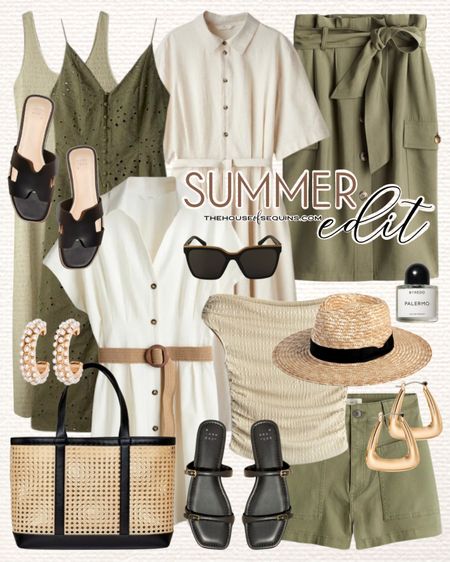 Comment SHOP below to receive a DM with the link to shop this post on my LTK ⬇ https://liketk.it/4Jhi5

Shop these H&M summer outfit finds! H and M summer dress, linen dress, maxi dress, slip dress, shirt dress, cargo skirt, midi skirt, straw hat, cane tote Target sandals and more!  #ltkmidsize #ltkfindsunder50 #ltksalealert