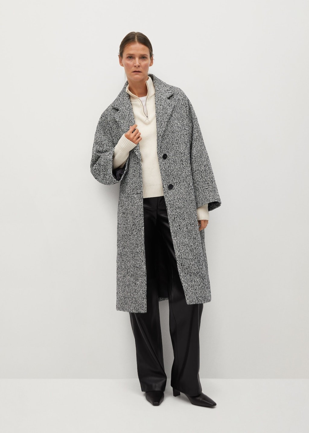 Oversize wool coat | MANGO (US)