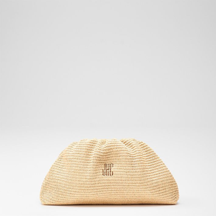 Amalia Raffia Italian Clutch | Mark and Graham