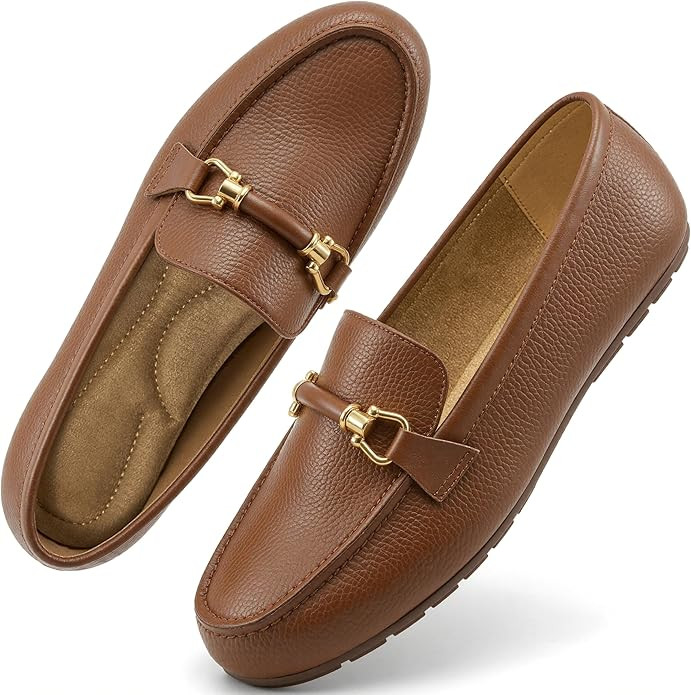 HARENCE Loafers for Women Comfortable Slip On Business Work Flats Shoes Casual Driving Moccasins ... | Amazon (US)