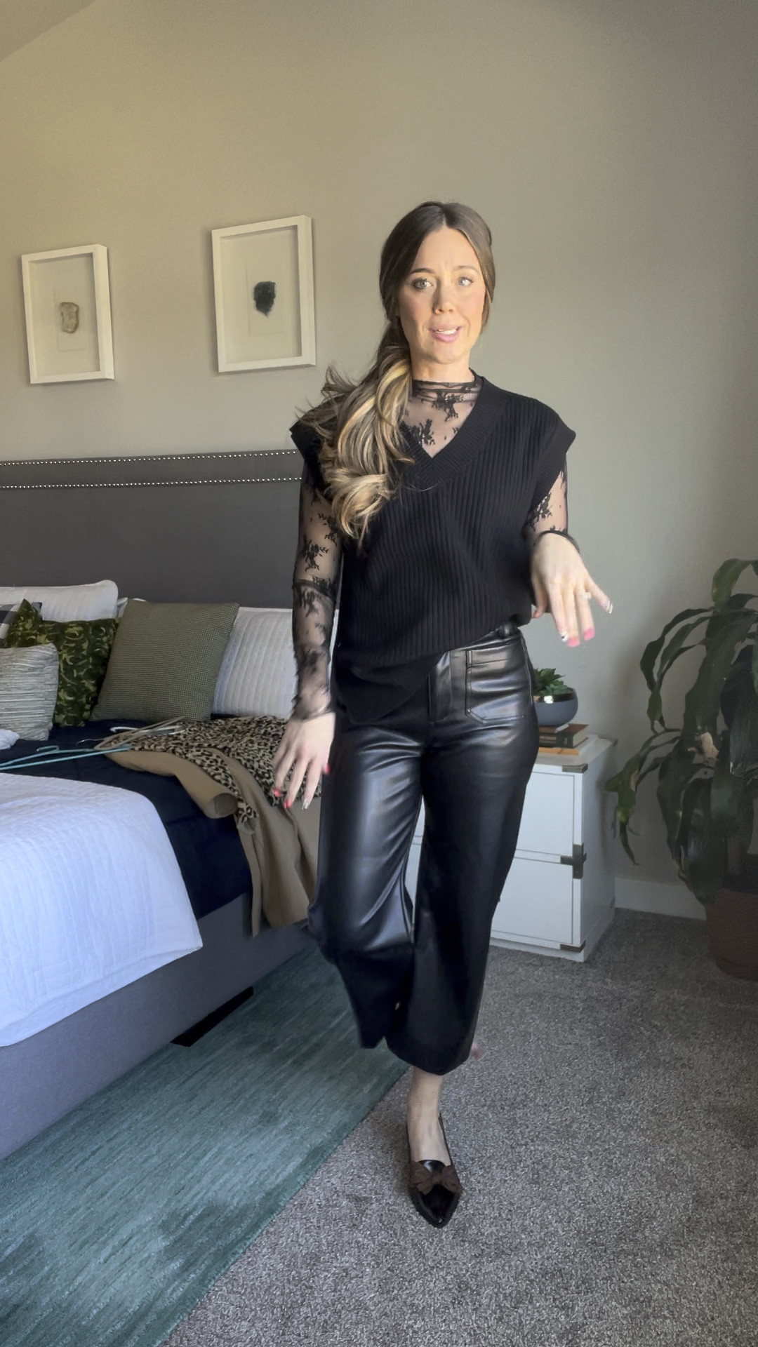 Style session today with my favorite leather pants. BACK IN STOCK, RUN!! #bohme 