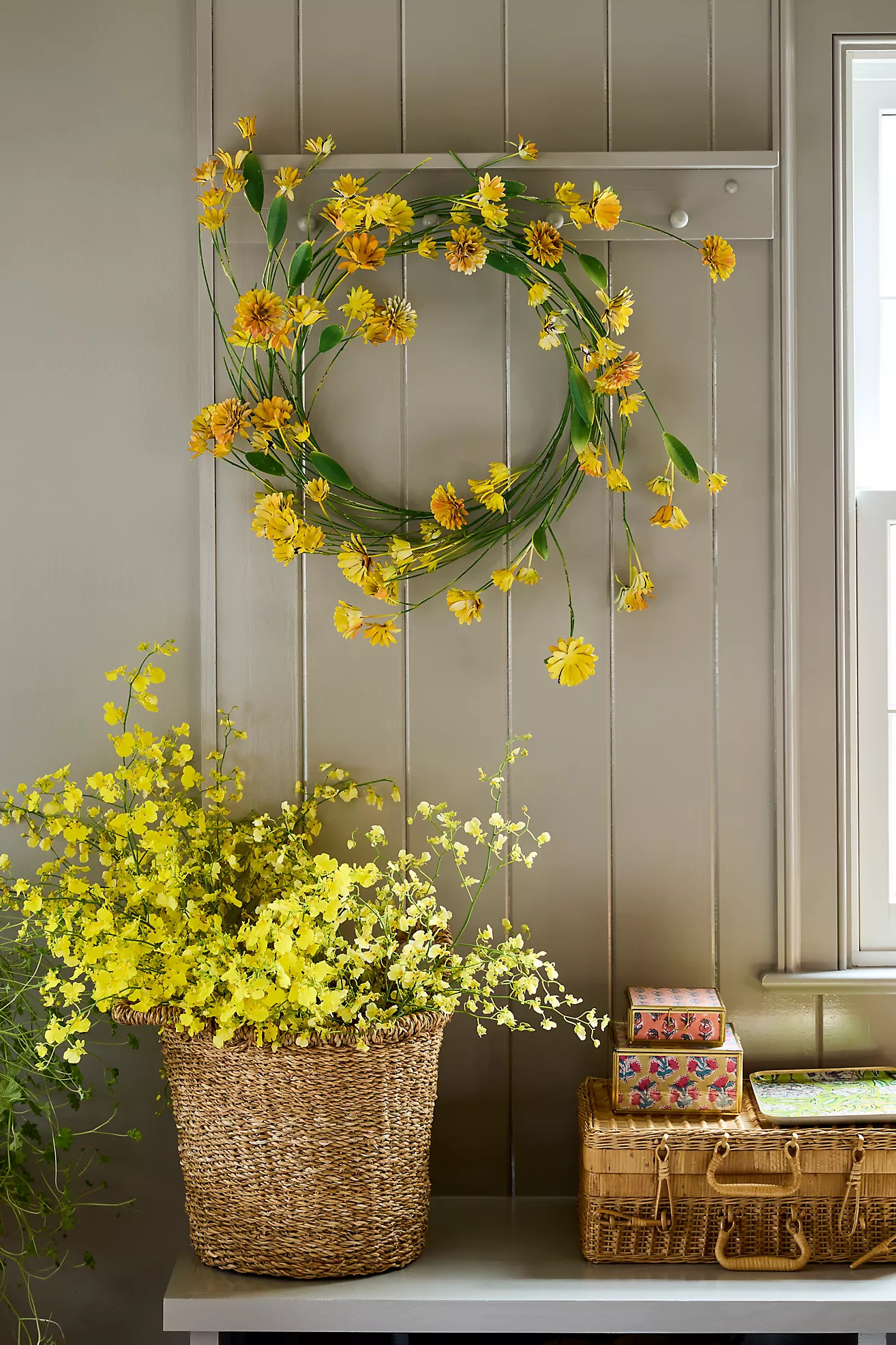 Strawflower Iron Wreath | Anthropologie (US)