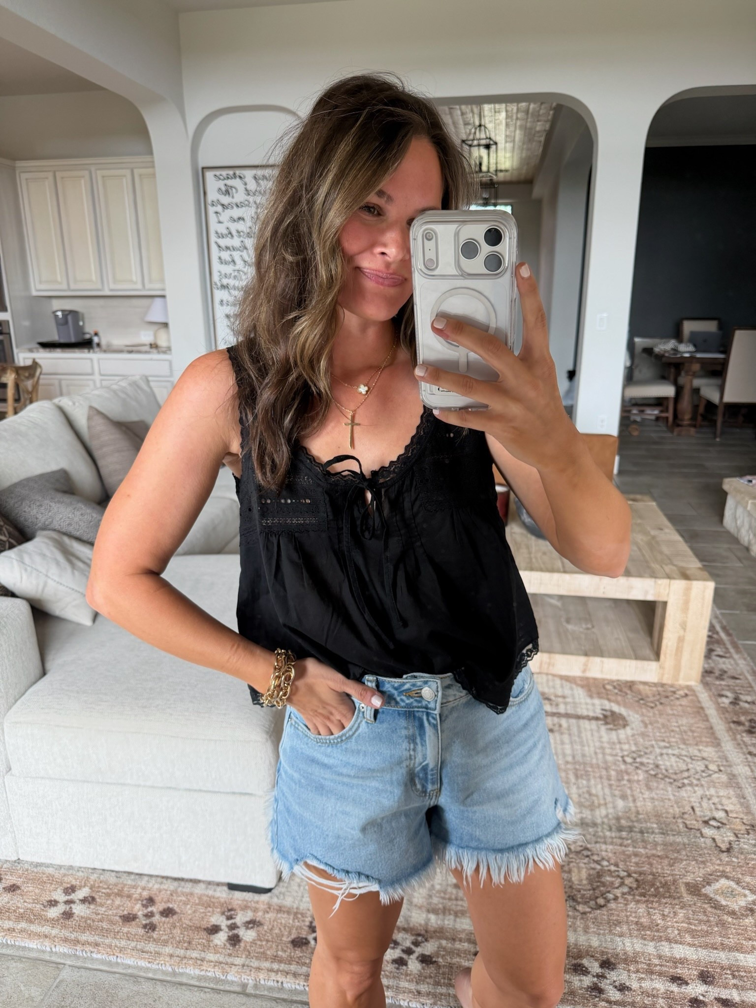 The details 👌🏼 This color is currently out of stock, but it also comes in the prettiest pink I love for summer!

#LTKdayinmylife #LTKmomlife #LTKootd