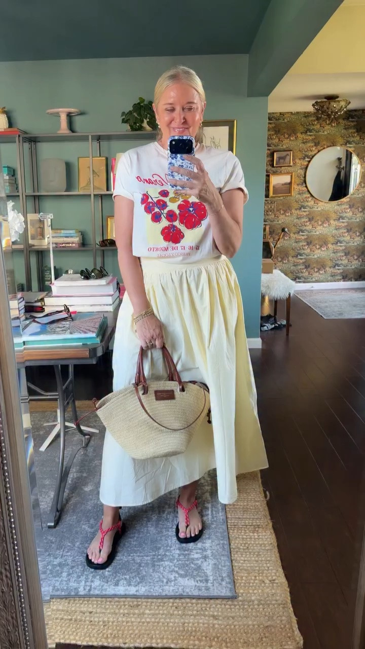 Hair Day OOTD🍅💛 Comment SHOP for links! 

#ootd #casualstyle #hairday #over50