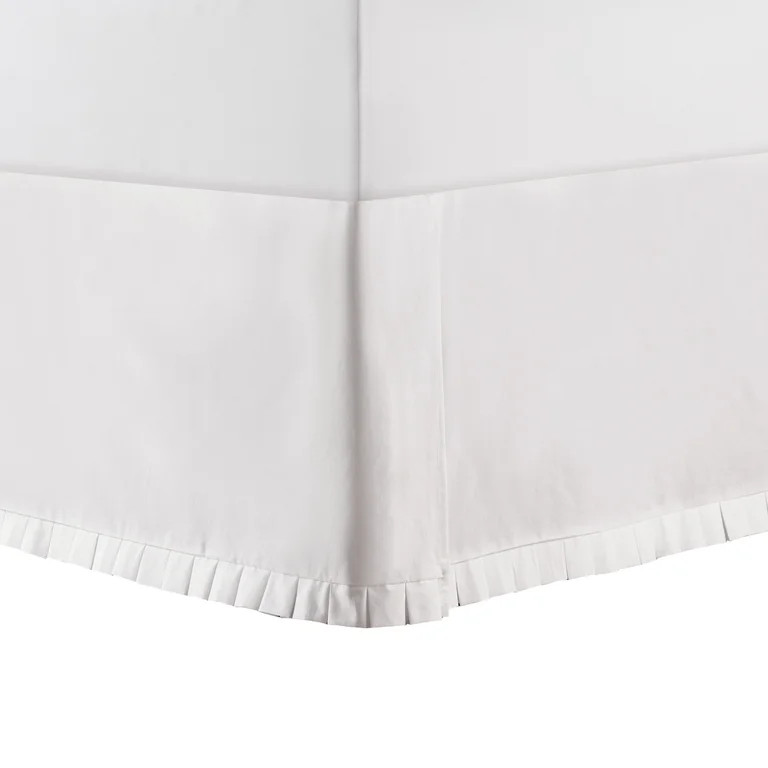 My Texas House White Box Pleat Bedskirt Cotton Bed Skirt, Full | Walmart (US)