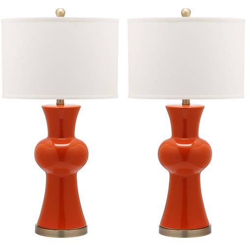 Safavieh Lola 30 in. H Column Ceramic Table Lamp, Set of 2 | Walmart (US)