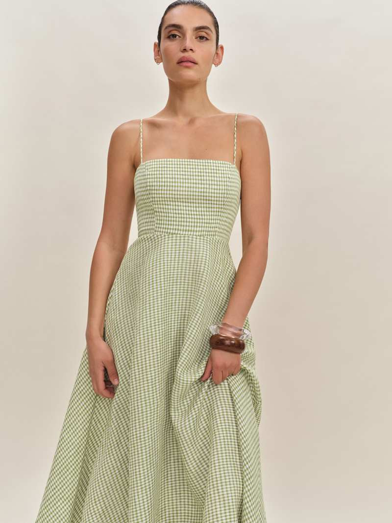 Monette Linen Dress | Reformation (Global)