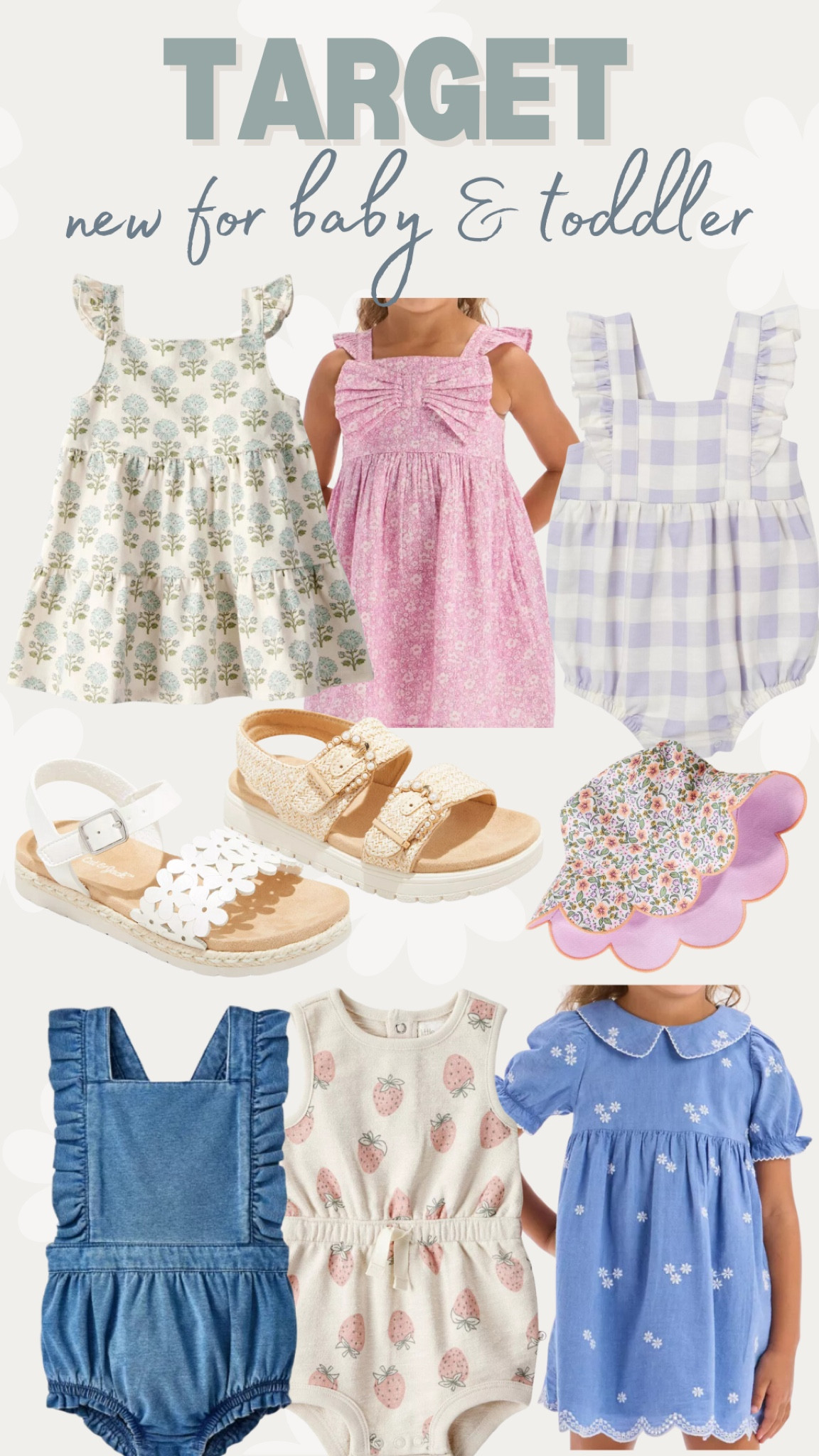 New baby and toddler for Spring at Target!

THEBLOOMINGNEST dress romper baby toddler girl sandals hat spring summer 

#LTKBaby #LTKSeasonal #LTKKids