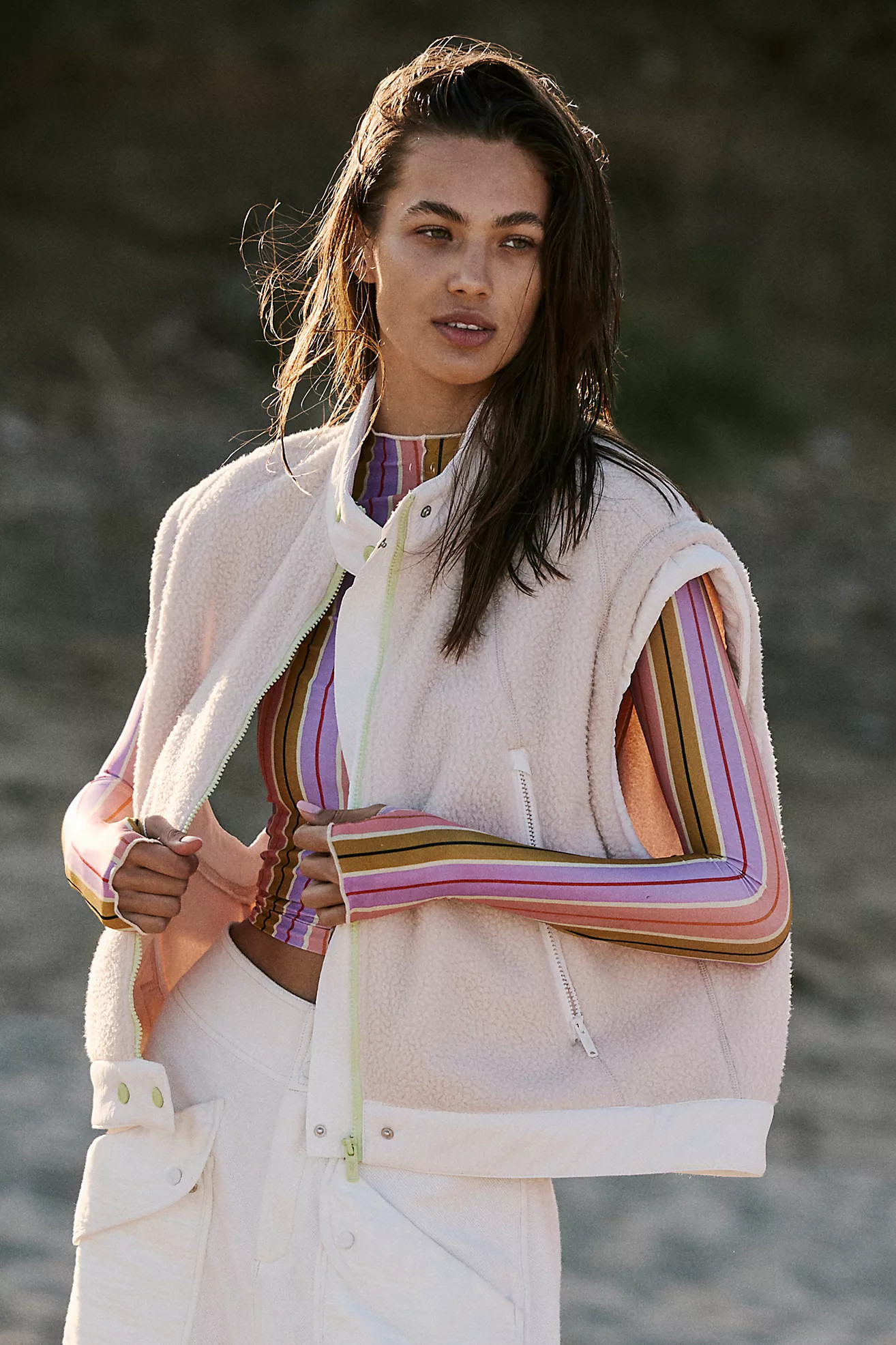 On Your Mark Moto Fleece Vest | Free People (Global - UK&FR Excluded)