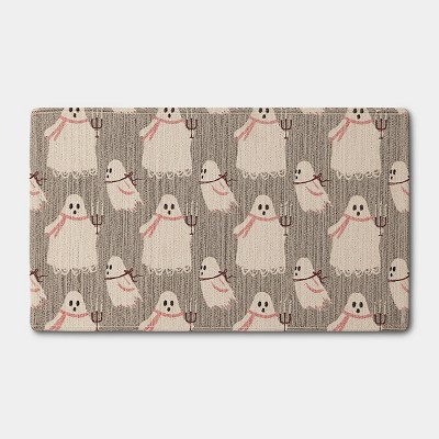 20"x34" Ghost 'BOO' Bone Parlour Reversible Halloween Scatter Floor Mat - Hyde and EEK! Boutique™ | Target