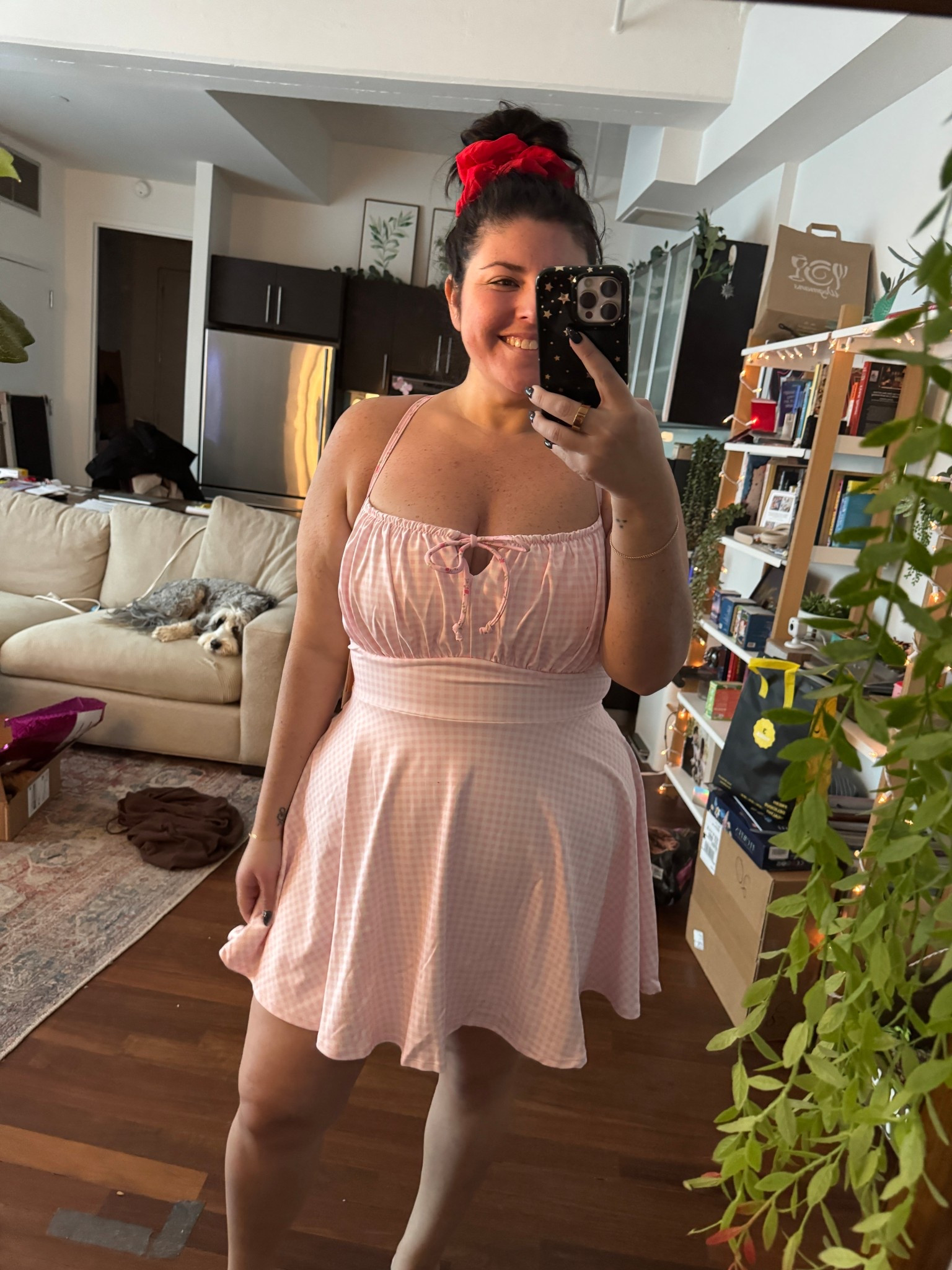 This pink gingham dress is so cute I adore it! I’m wearing a size 1x and it’s tts for me  

#LTKPlusSize #LTKootd #LTKFindsUnder50