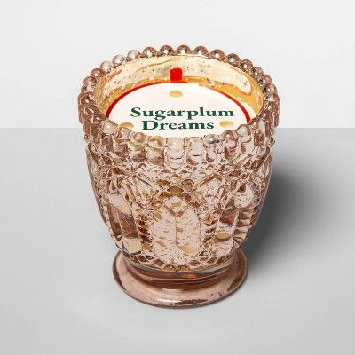 2.5oz Footed Glass Jar Candle Sugarplum Dreams - Opalhouse™ | Target