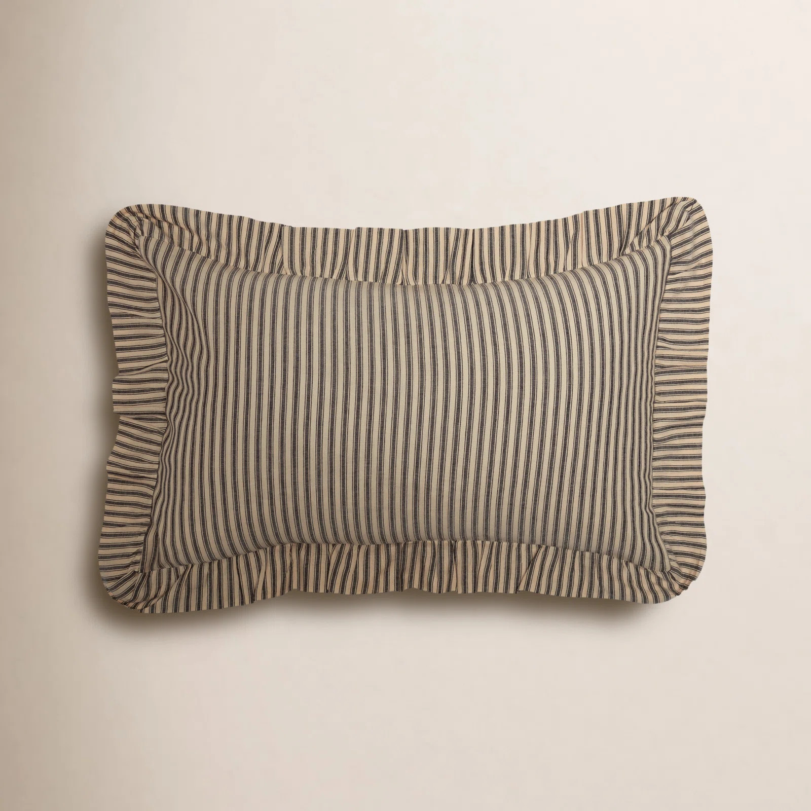 Ruffled Cotton Lumbar Throw Pillow | Birch Lane