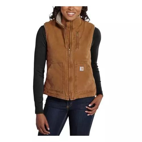 Women's Carhartt Sherpa Mock Neck Vest | Scheels