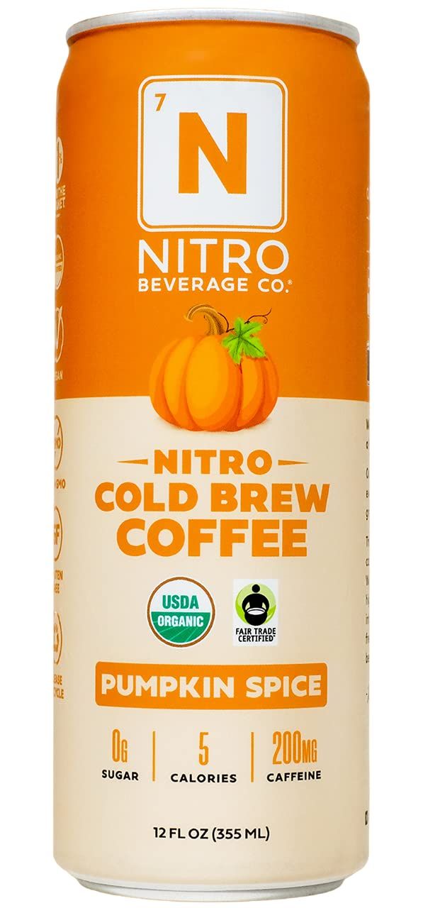 NITRO Beverage Co. | Pumpkin Spice Nitro Cold Brew Coffee | Organic and Non-GMO | Sugar and Dairy... | Amazon (US)