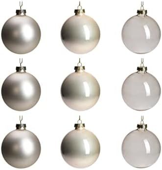 DN DECONATION Champagne Glass Christmas Ball Ornaments, 3.15” Hanging Christmas Baubles for Xma... | Amazon (US)