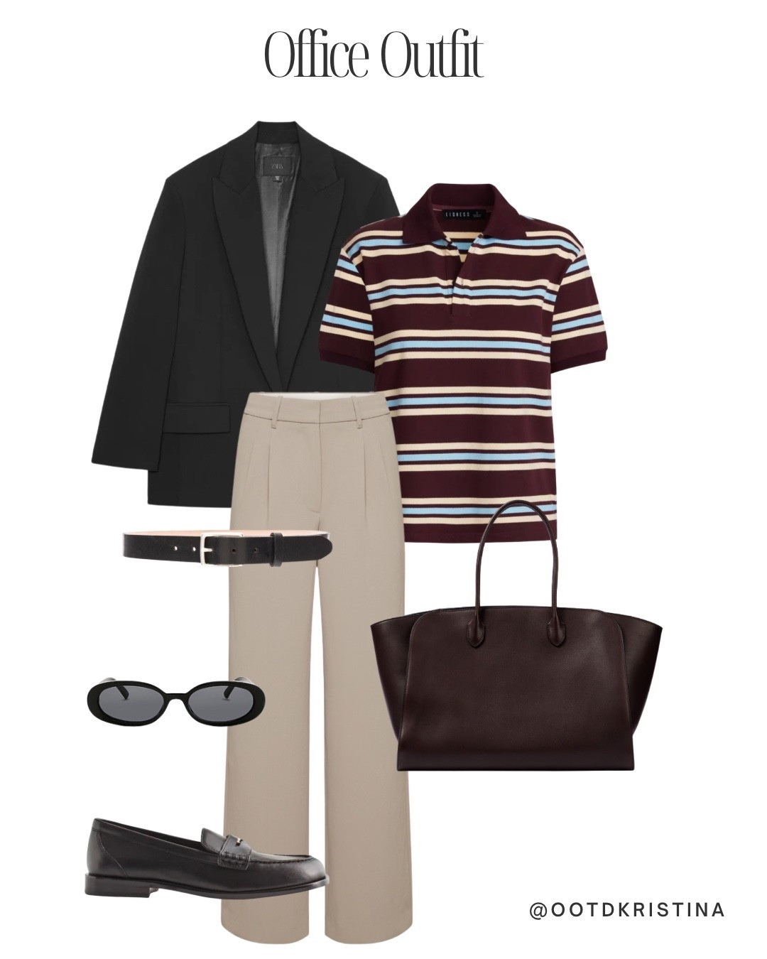 Office outfit idea for fall 
#falloutfit #officeoutfit #officewear #blazer #widelegpants #loafers 

#LTKFallSale #LTKFindsUnder50 #LTKWorkwear